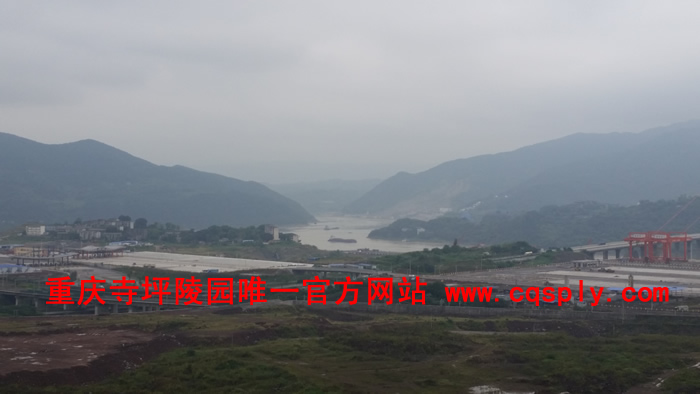 重庆江北区寺坪陵园园区全景展示